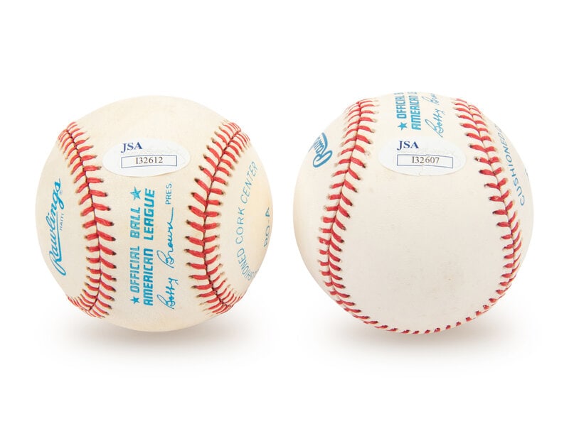 A Collection of New York Yankees Hall of Fame Signed Autograph Baseballs - Yogi Berra and Whitey For - 2