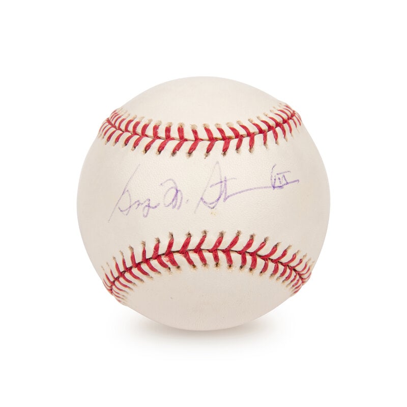 A George Steinbrenner Single Signed Autograph Baseball (PSA): A George Steinbrenner Single Signed Autograph Baseball (PSA) This lot is located in Chicago. 