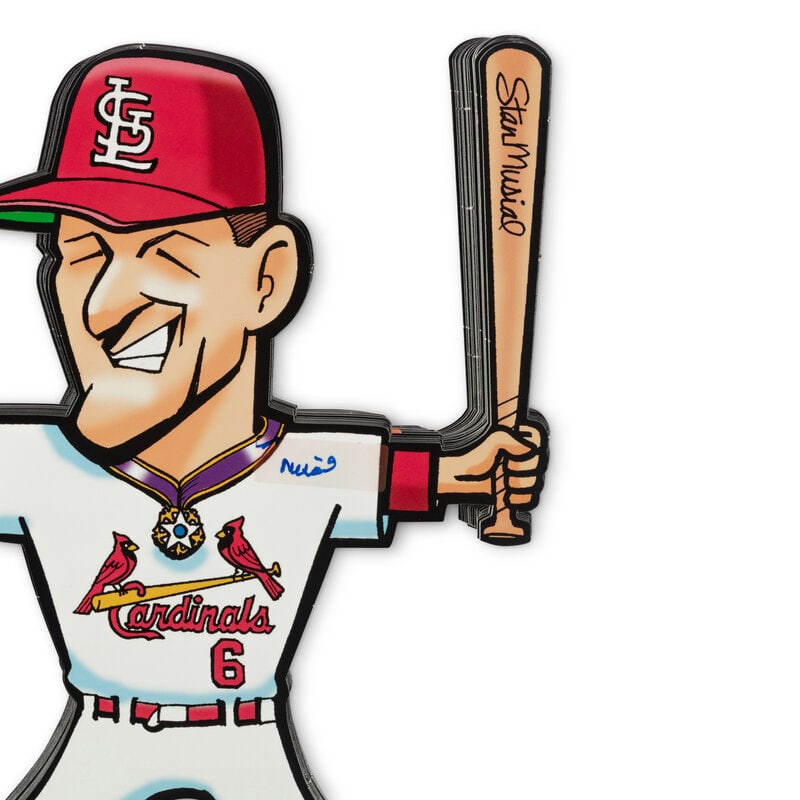 A Collection of 50 Stan Musial Signed Autograph 2010 "Stand For Stand" Stadium Giveaway Cutouts - 2