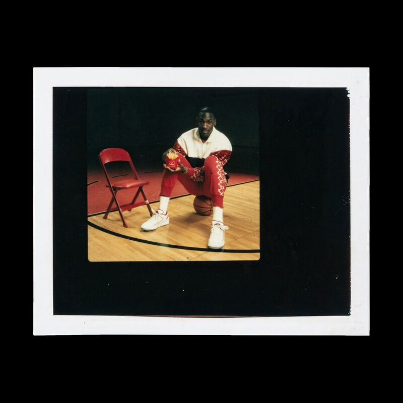A Michael Jordan Signed Autograph Original Jean Moss Polaroid Proof for McDonalds Acclaimed 1987 Mus - 2