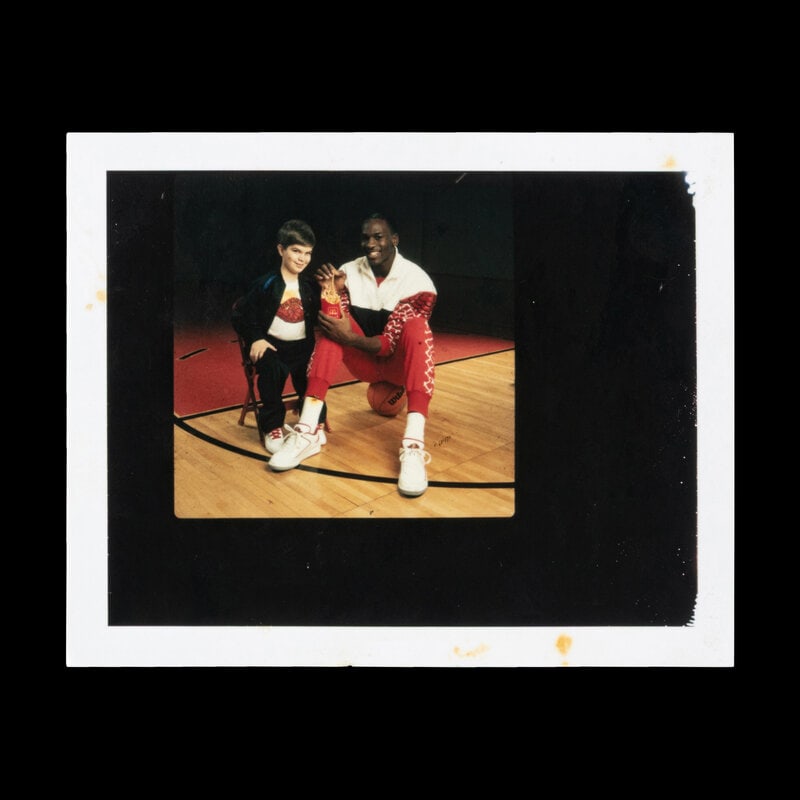 A Michael Jordan Signed Autograph Original Jean Moss Polaroid Proof for McDonalds Acclaimed 1987 Mus - 2