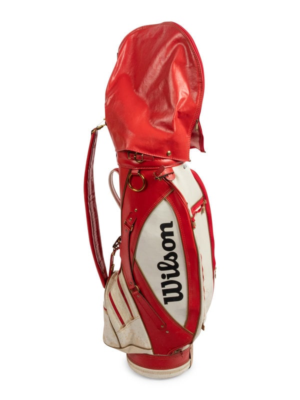 A Michael Jordan Signed Autograph Wilson Golf Bag (Beckett Authentication Services) - 2