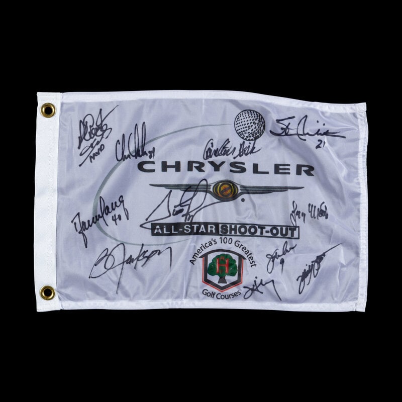 A Collection of 2005 Chrysler Golf Shootout Signed Autograph Items Featuring Chicago Hall of Famers  - 2