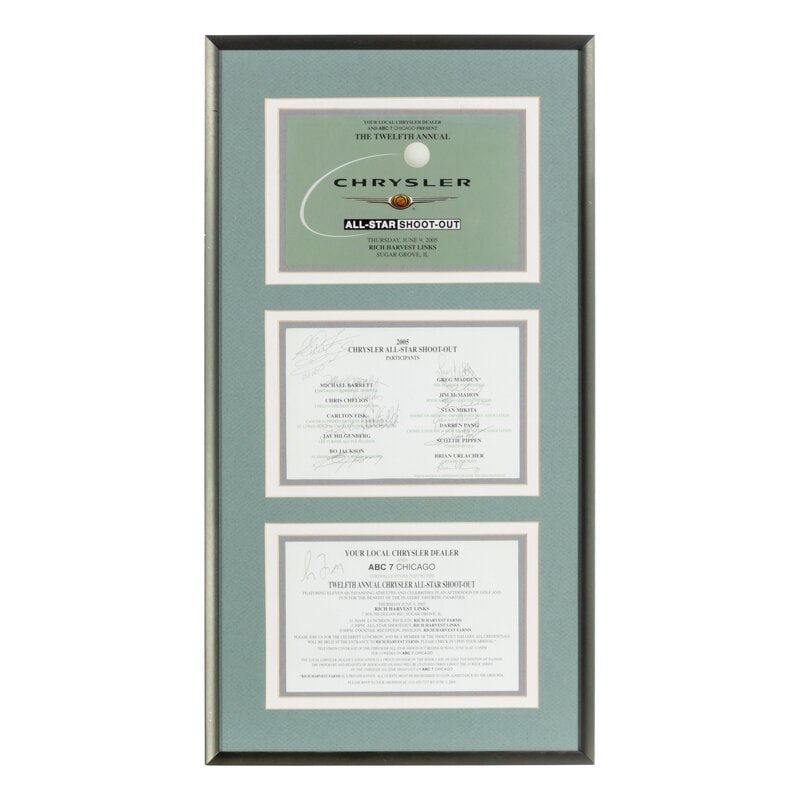A Collection of 2005 Chrysler Golf Shootout Signed Autograph Items Featuring Chicago Hall of Famers  - 3