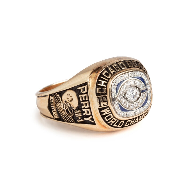 A Rare Jostens 1985 Chicago Bears Super Bowl XX Championship Salesman Sample Ring Crafted to William - 2