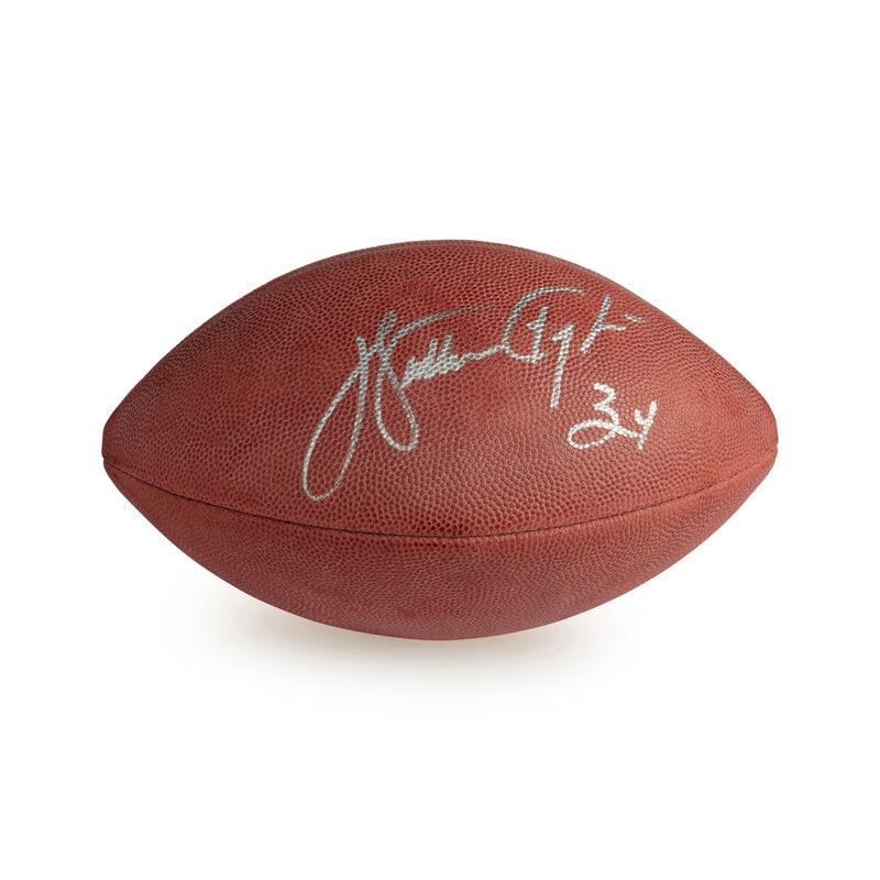 A Walter Payton Signed Autograph Football (Beckett Authentication Services Letter) - 2