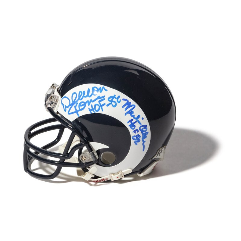 A Fearsome Foursome Signed Autograph Mini Helmet  - 2