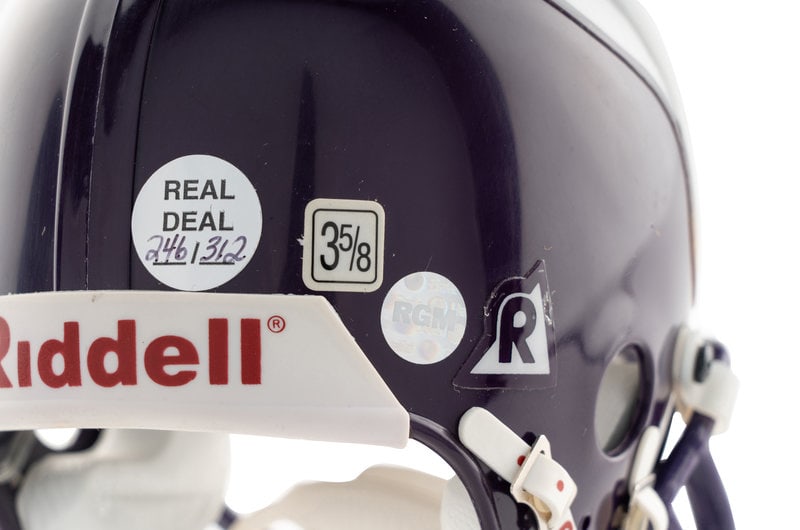 A Randy Moss Signed Autograph Minnesota Vikings Mini Helmet - 2