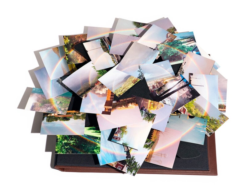 Peter Coffin (American, b. 1972) Untitled (Norton Christmas Project), 2006 : Peter Coffin(American, b. 1972)Untitled (Norton Christmas Project), 2006 photo album of pop-up color photographsClosed: 12 1/2 x 12 1/2 inches. This lot is located in Chicago. SizeClosed: 12 1/2