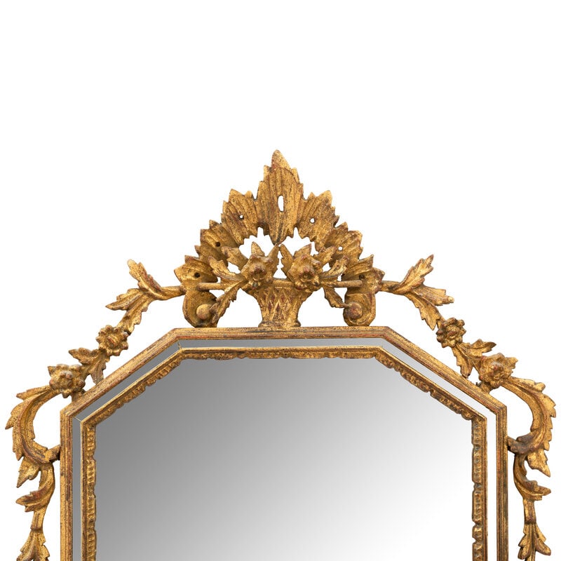 An Italian Giltwood Cushion Mirror - 2