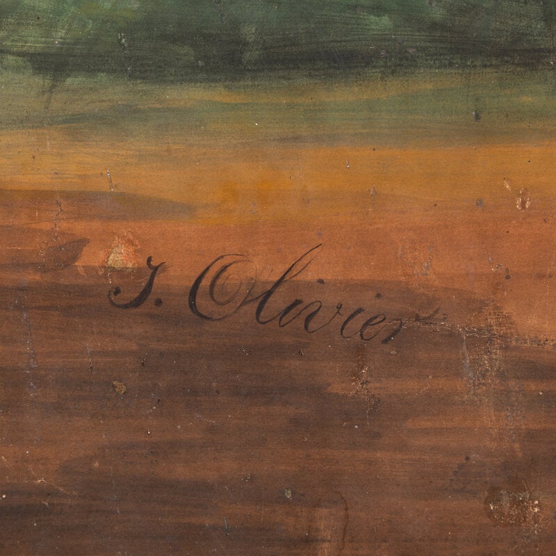 J. Olivier (French, 19th Century) Two French Allegorical Panels - 4