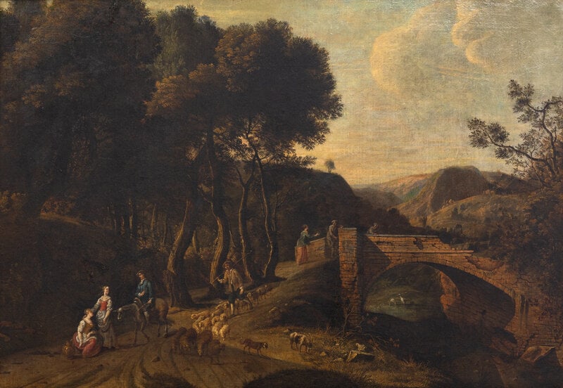 Continental School (19th Century) Romantic Landscape - 2