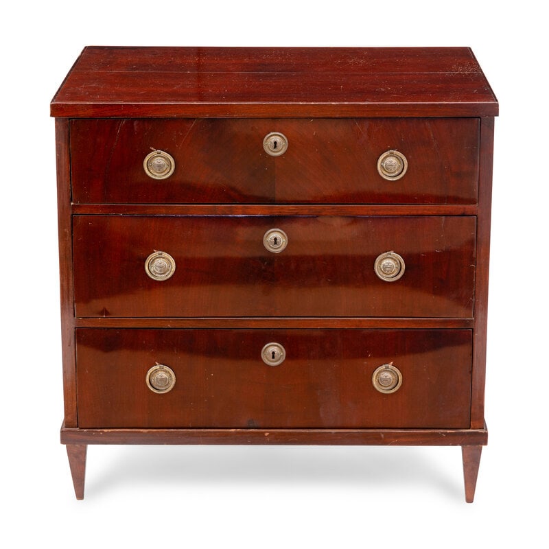 A North European Neoclassical Style Mahogany Chest of Drawers (1 of 2)