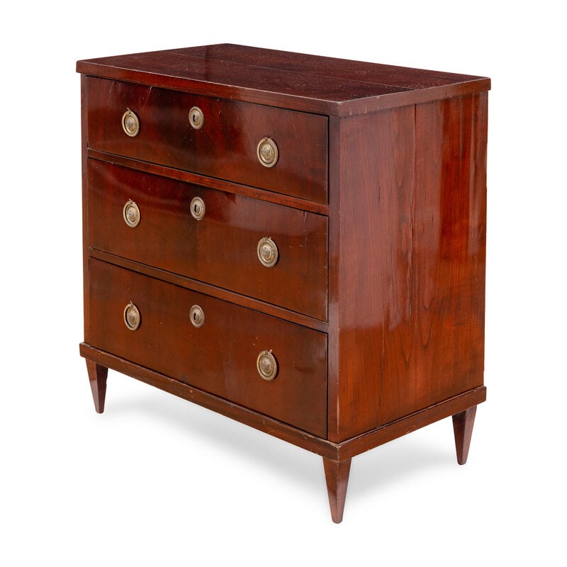 A North European Neoclassical Style Mahogany Chest of Drawers - 2
