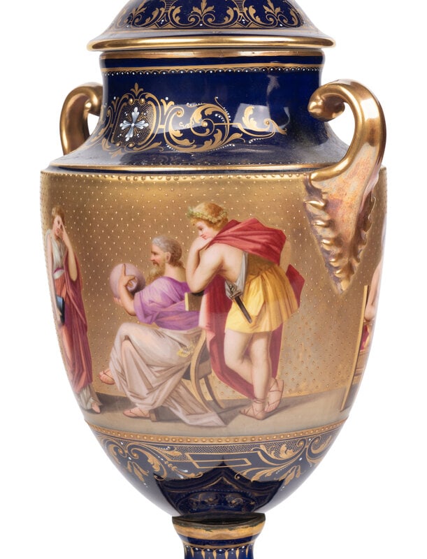 A Vienna Porcelain Urn - 4