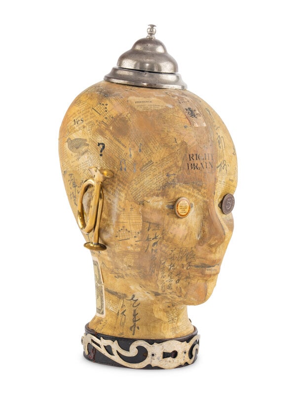 A Glass and Papier-Mâché Service Bell Sculpture  - 2