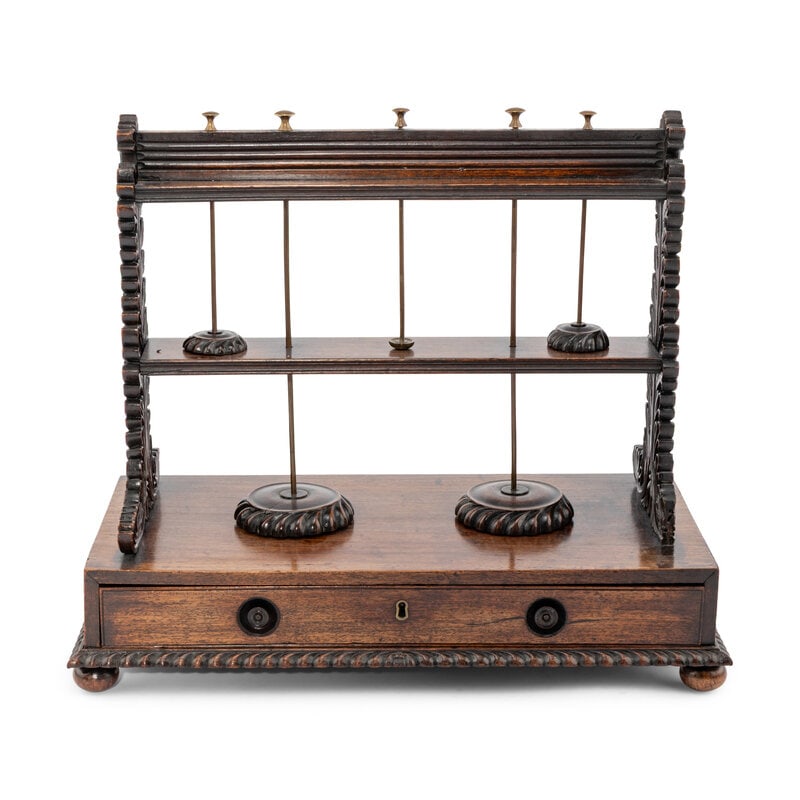 A George IV Mahogany Letter Press: A George IV Mahogany Letter Press Second Quarter 19th Century 18 x 20 inches. This lot is located in Chicago. 