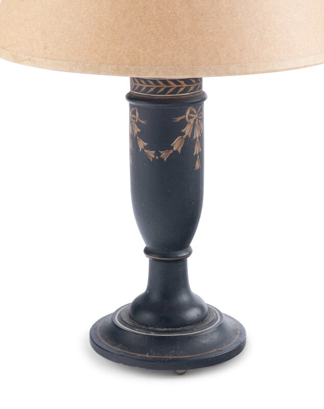 A Painted and Parcel-Gilt Table Lamp  - 2