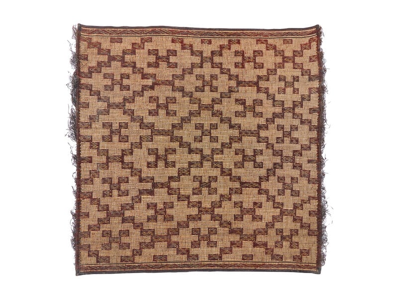 A Moroccan Tuareg Mat DONATED BY AUGUSTA HOFFMAN STUDIO: A Moroccan Tuareg Mat DONATED BY AUGUSTA HOFFMAN STUDIO Modern of chequered design Length 36 x width 36 inches. Freeman's in Partnership with the Winter Show to Benefit East Side House This