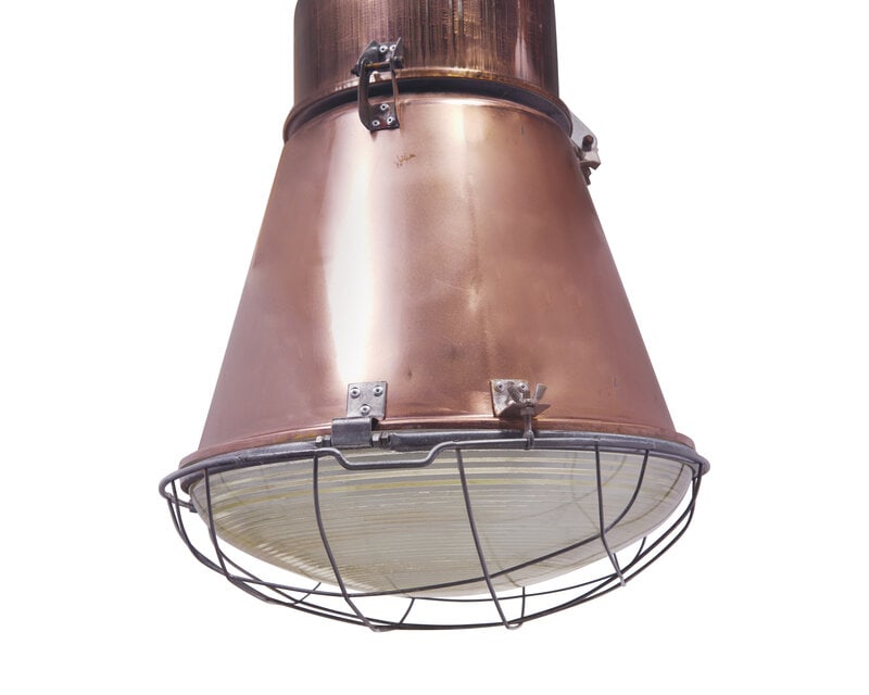 An Industrial Copper Pendant Light DONATED BY STUDIO DEARBORN - 2