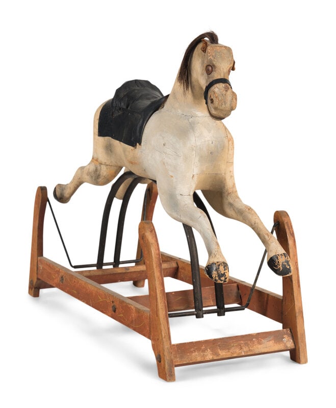 A Polychrome Painted Carousel Horse - 2