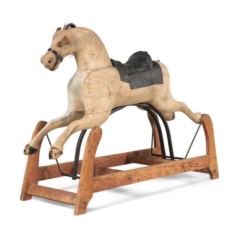 A Polychrome Painted Carousel Horse - 3