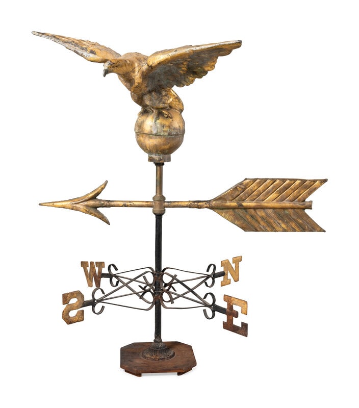 A Molded Copper and Cast Zinc Eagle Weathervane  - 2