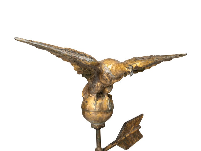 A Molded Copper and Cast Zinc Eagle Weathervane  - 3