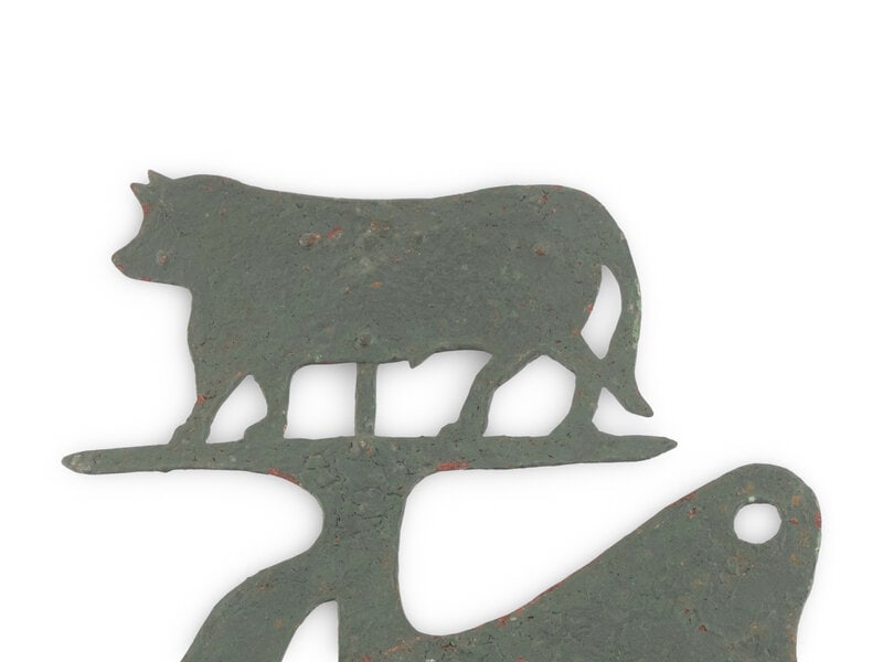 A Cut Sheet Iron Butcher's Sign - 2