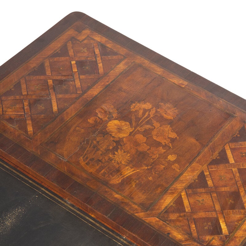 A Louis XVI Provincial Parquetry and Marquetry Writing Desk - 3