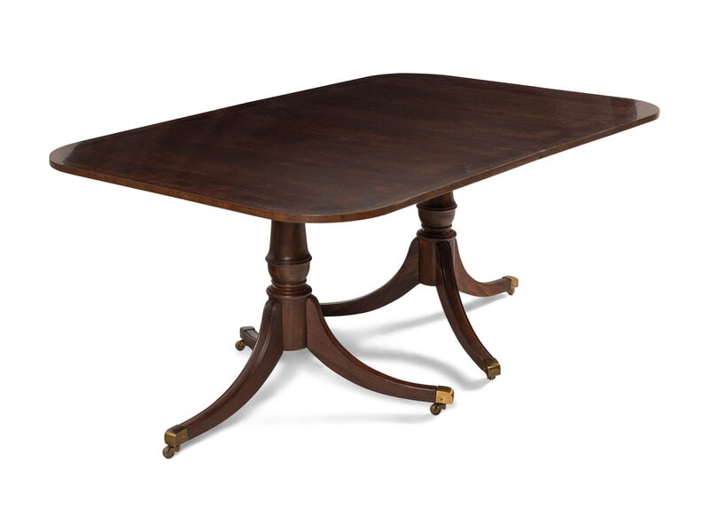 A Regency Style Double Pedestal Dining Table - 2