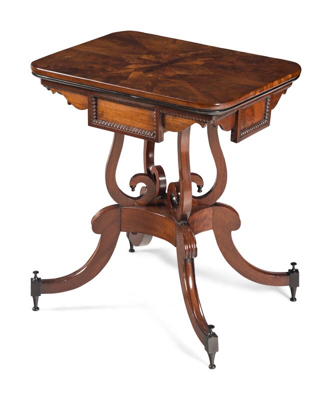 A Regency Part Ebonized Mahogany Side Table - 2
