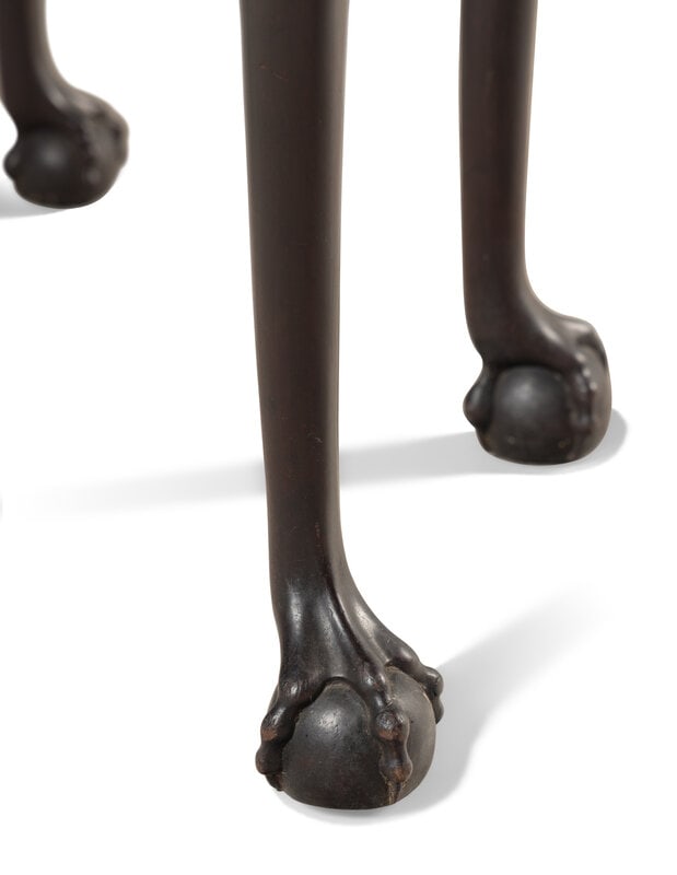 A George III Carved Mahogany Flip-Top Table - 3