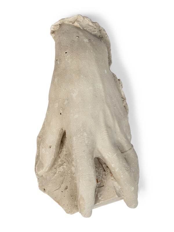 A Cast Plaster Model of a Hand: A Cast Plaster Model of a Hand 20th Century Length of hand 9 inches. Property from Camp Rosemary, the Estate of Posy Krehbiel, Lake Forest, Illinois This lot is located in Chicago. 