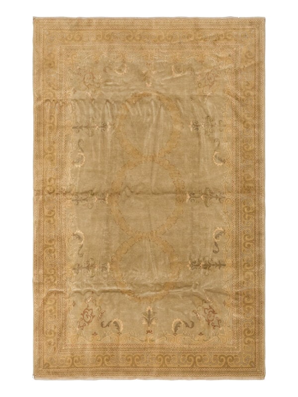 A Turkish Rug: A Turkish Rug 20th Century 9 feet 10 inches x 7 feet 1 inch. Property from a Private Family Trust This lot is located in Chicago. ConditionChemically washed to soften the original colors.