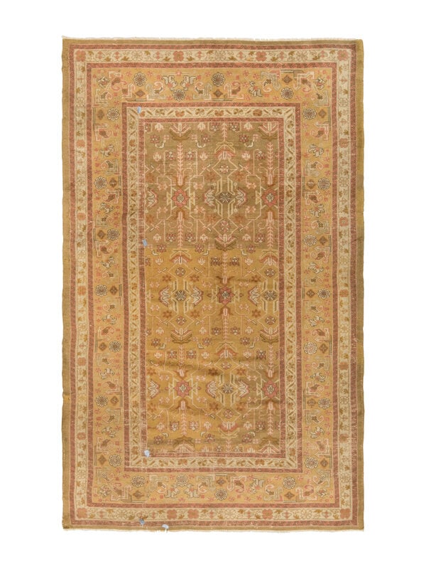 An Oushak Carpet: An Oushak Carpet West Anatolia, Late 19th Century 11 feet 6 inches x 7 feet 3 inches. Property from a Private Family Trust This lot is located in Chicago. ConditionProbably reduced from a larger