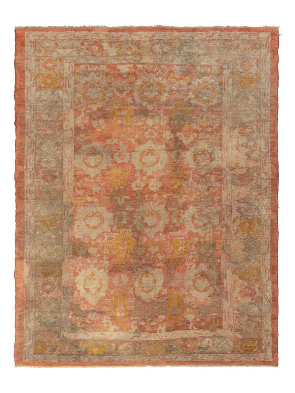 An Oushak Carpet: An Oushak Carpet West Anatolia, Late 19th Century 8 feet 11 inches x 6 feet 1 inch. Property from a Private Family Trust This lot is located in Chicago. ConditionOverall complete condition but with