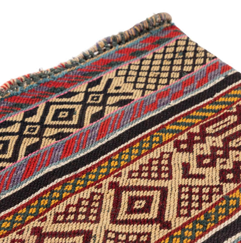 Anishinaabe Yarn Storage Bag, with Underwater Panther Motifs - 2