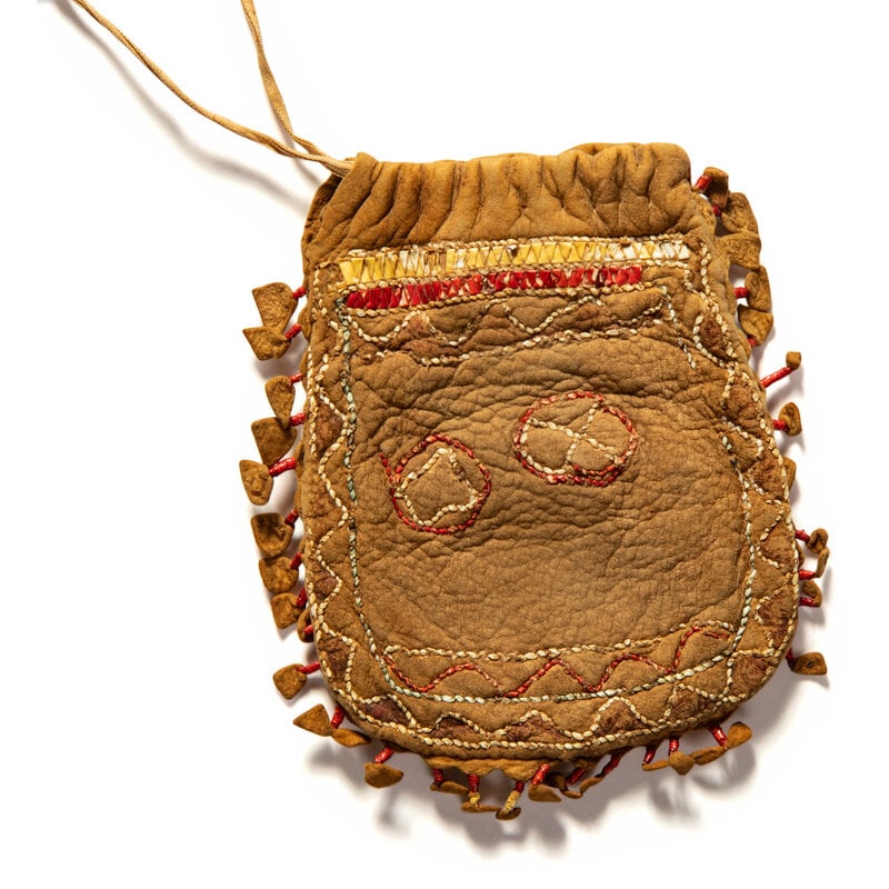 Great Lakes Quilled Drawstring Pouch - 2