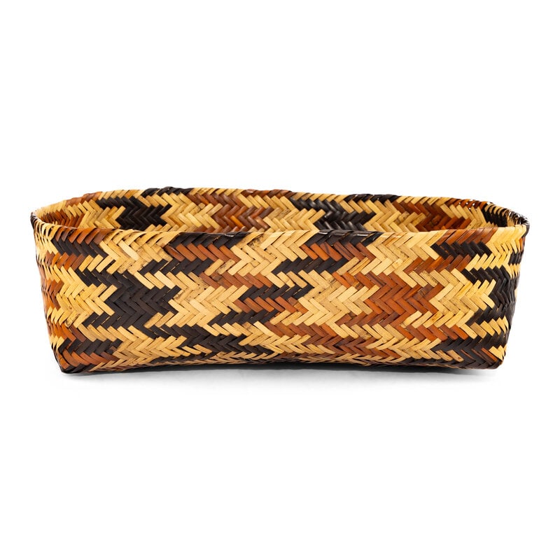 Lottie Queen Stamper (Cherokee, 1907-1978) Double-Walled River Cane Basket - 2