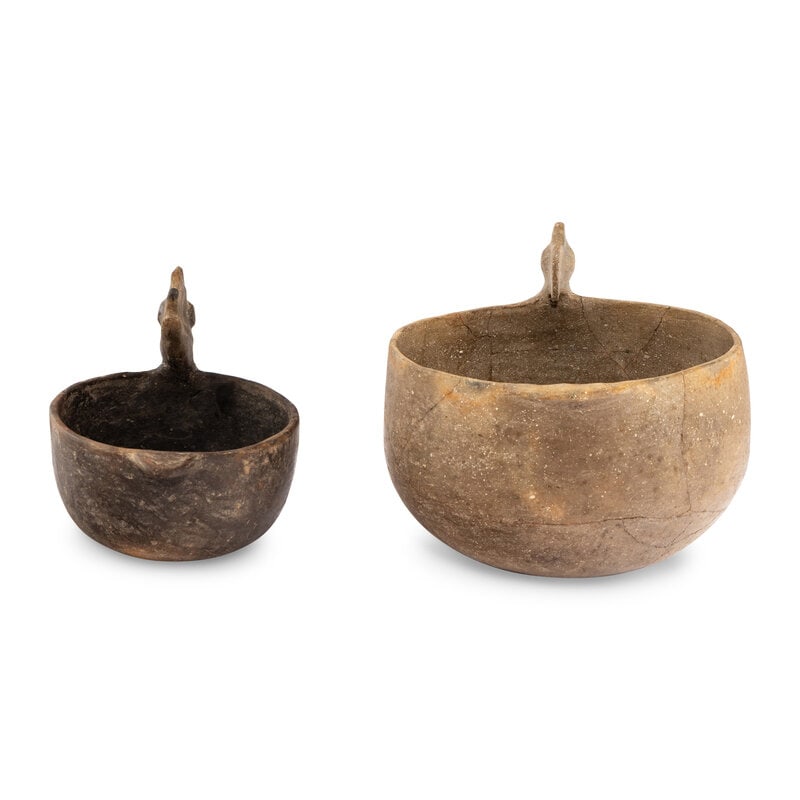 Caddo and Mississippian Effigy Pottery Bowls - 2