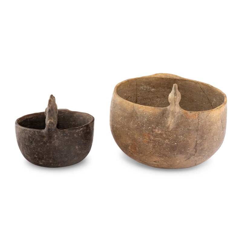 Caddo and Mississippian Effigy Pottery Bowls - 3