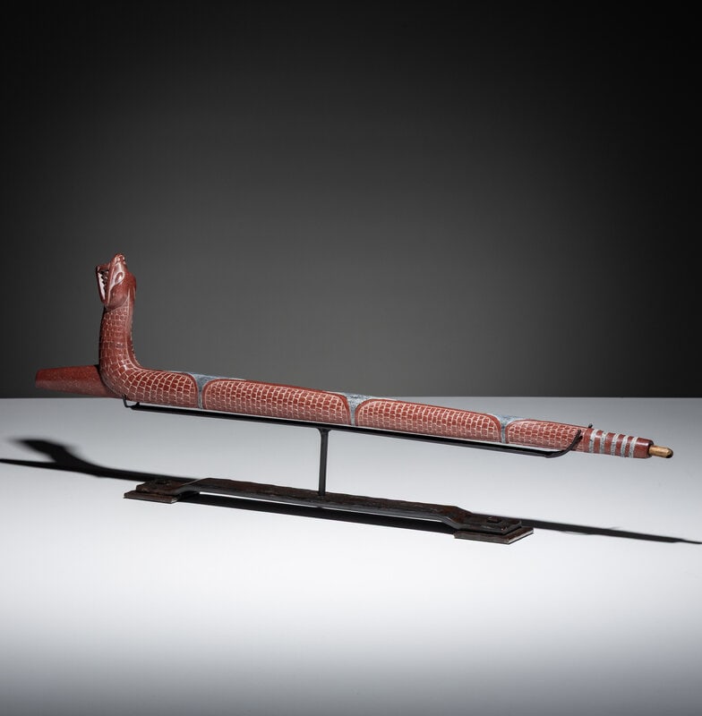 Eastern Plains Catlinite Pipe, Snake - 2