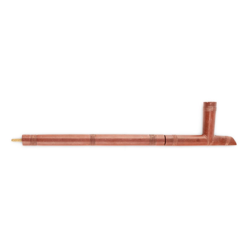 Sioux Catlinite Pipe and Stem - 2