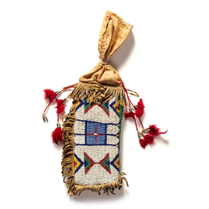 Sioux Beaded Hide Bag - 3