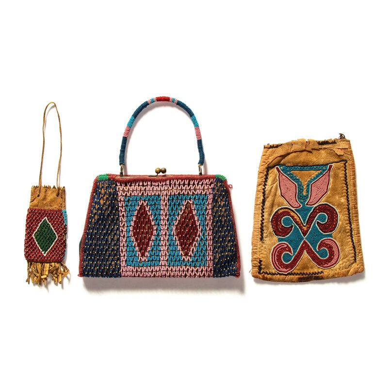 Collection of Plains Beaded Bags and Purses - 4