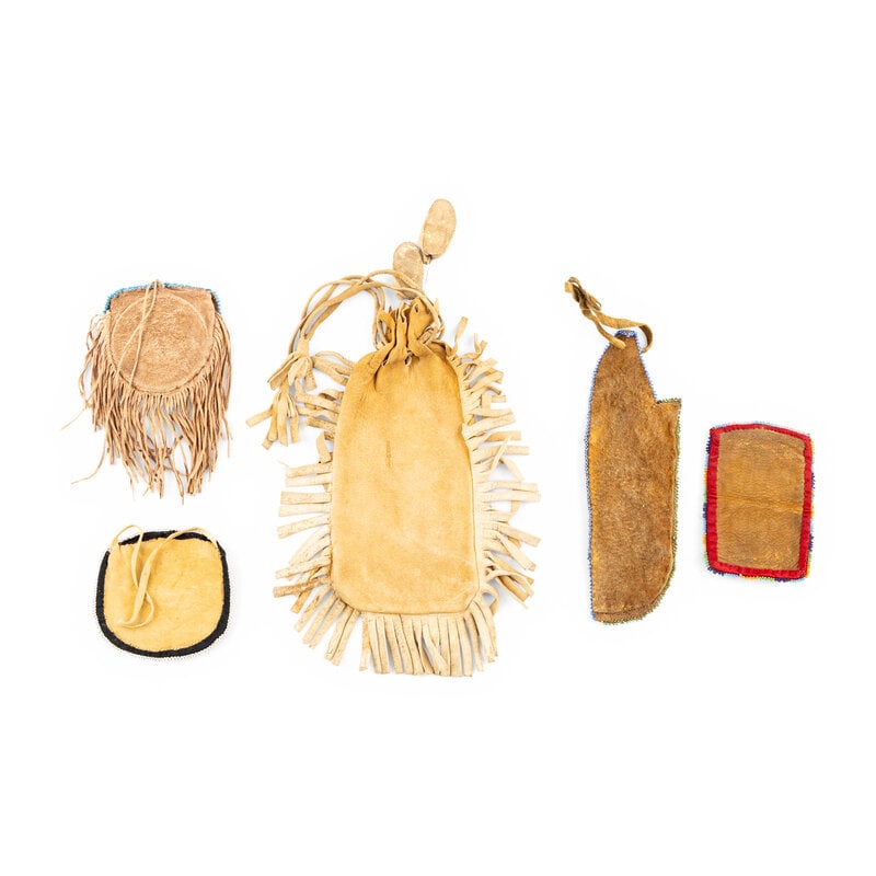 Plains and Prairie Beaded Hide Bags - 2