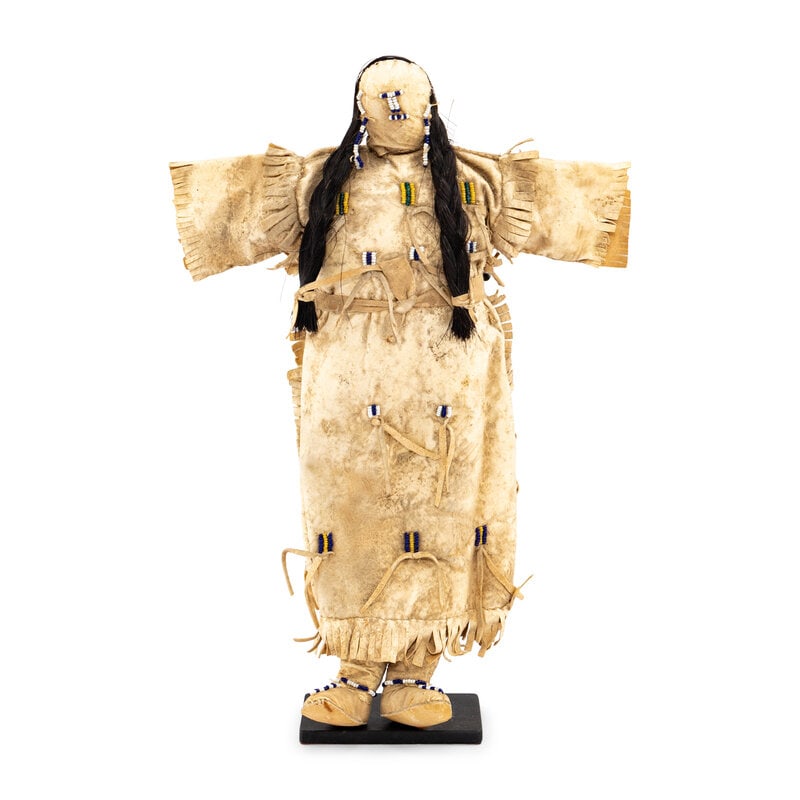 Plains Beaded Hide Doll - 2
