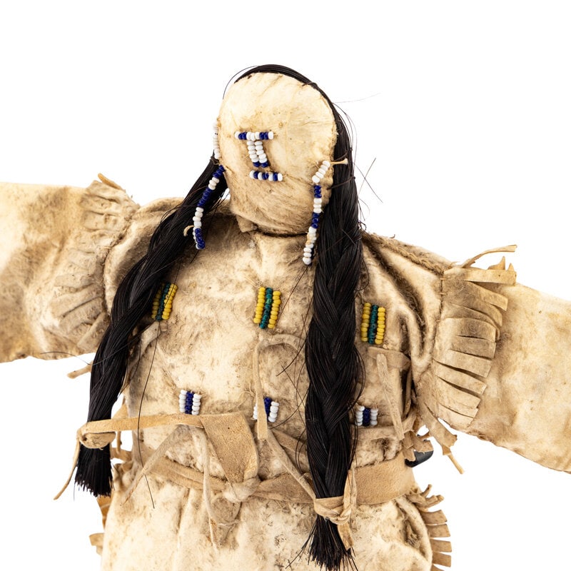 Plains Beaded Hide Doll - 4