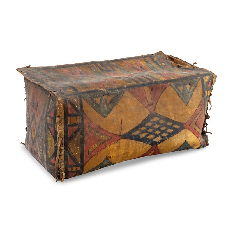 Sioux Painted Parfleche Trunk, Published - 3